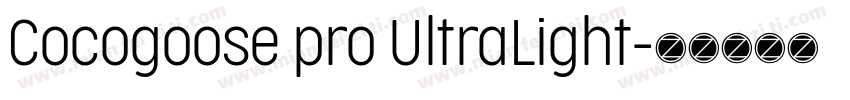 Cocogoose pro UltraLight字体转换